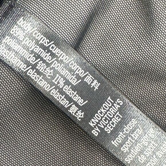 KNOCK-OUT BY VICTORI'S SECRET Front Closure Sports Bra 36DD Max Support Black - Picture 8 of 10